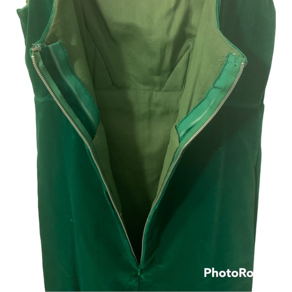 Vintage Green Velvet Long Dress size XS Look at pictures - Picture 10 of 10